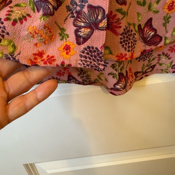 Coral Bay button down long fancy sleeves BUTTERFLY design size XL - Picture 5 of 9